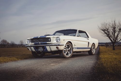 1966 white ford mustang GT350