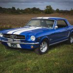 1965-blue-mustang-coupe on Crager wheels