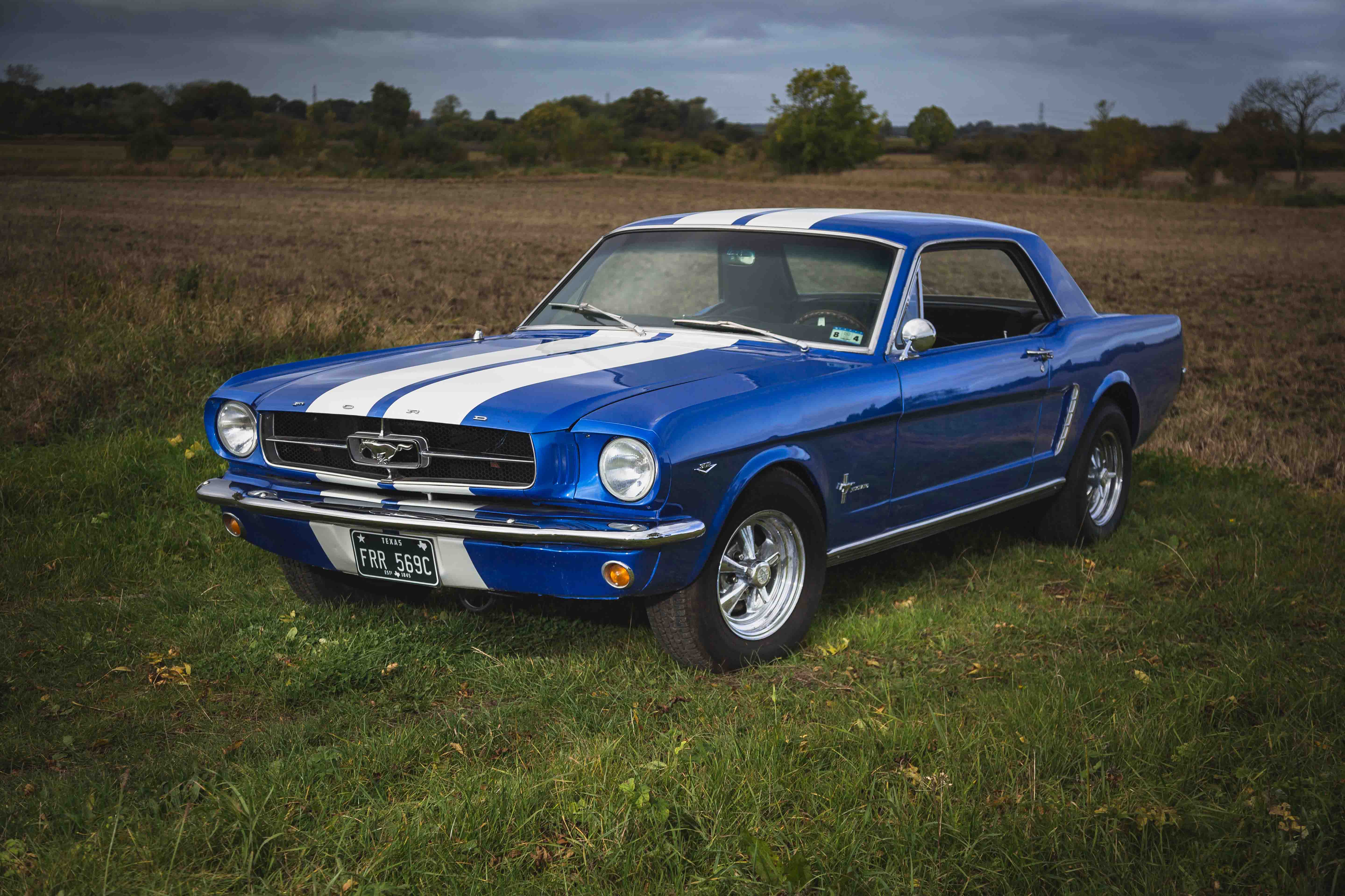 1965 Blue Ford Mustang